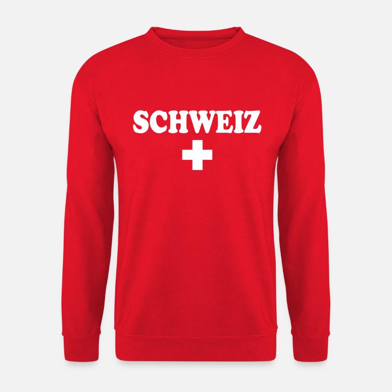 Schweiz - Unisex Pullover - Rot