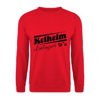 Kelheim - Lieblingsort mit Stadtnamen - Unisex Pullover - Rot - Vorne - Alina (178cm) & Michal (187cm)