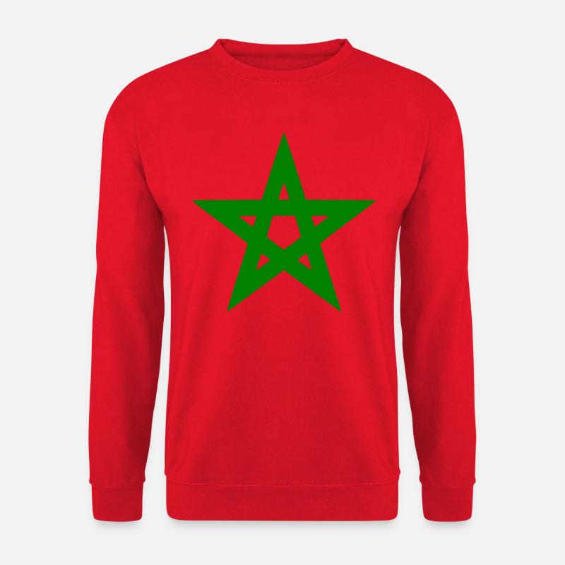 MAROKKO STERN - Unisex Pullover - Rot