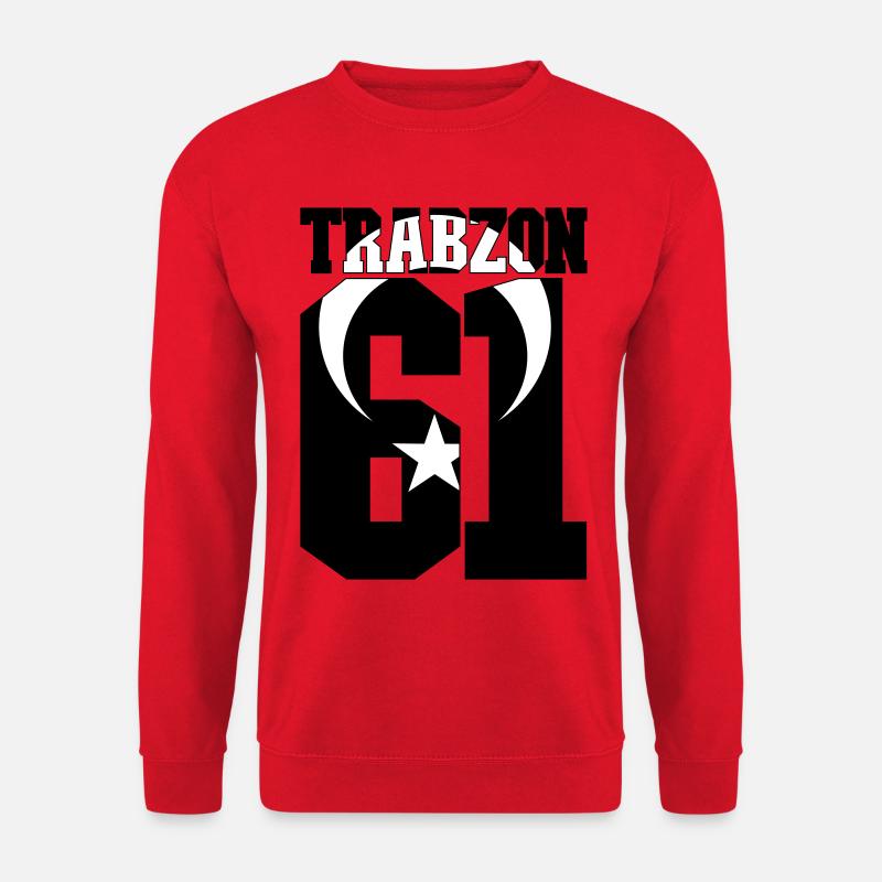 Trabzon 61Türkei Flagge - Unisex Pullover - Rot