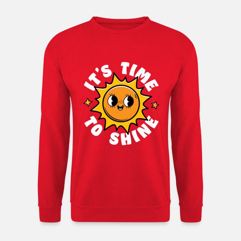 Es ist Zeit zu glänzen - Unisex Pullover - Rot