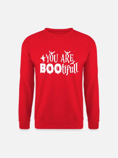 DU BIST HÜBSCH - Unisex Pullover - Rot