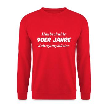 École - Sweat-shirt Unisexe - rouge - Devant - Alina (178cm) & Michal (187cm)