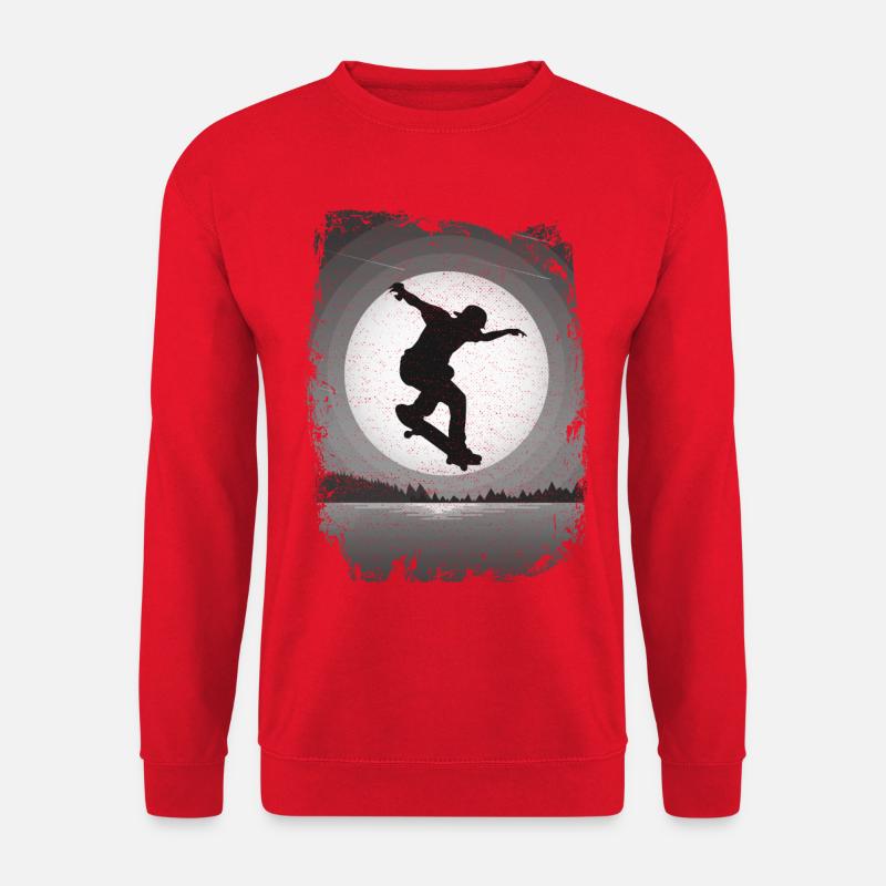 Skate | Mond | Skater - Unisex Pullover - Rot
