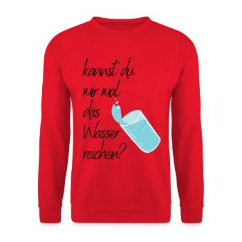 Pouvez-vous me tenir une bougie ? - Sweat-shirt Unisexe - rouge - Devant - Alina (178cm) & Michal (187cm)