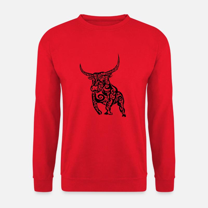 Der Stier - Unisex Pullover - Rot