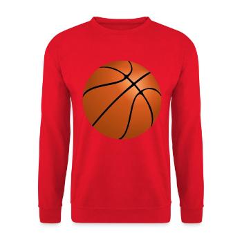 Ballon de basket - Sweat-shirt Unisexe - rouge - Devant - Alina (178cm) & Michal (187cm)