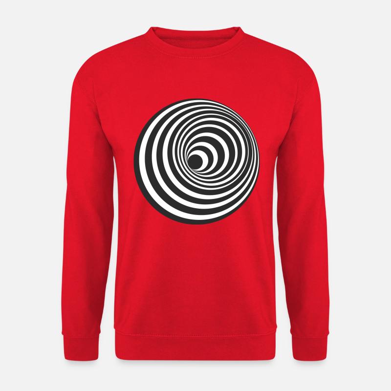 Optical illusion - Unisex Sweatshirt - red