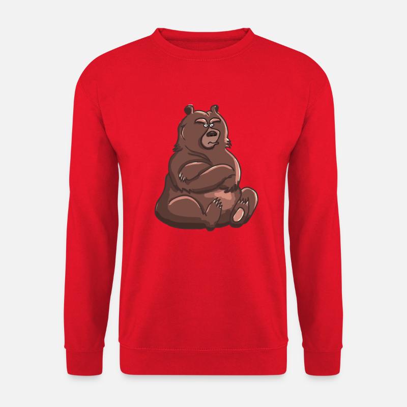 Doba der mürrische Bär - Unisex Pullover - Rot