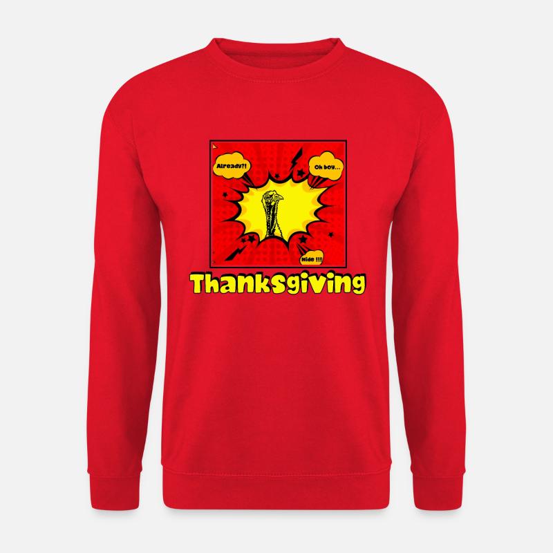 Karikatur Truthahn - Unisex Pullover - Rot