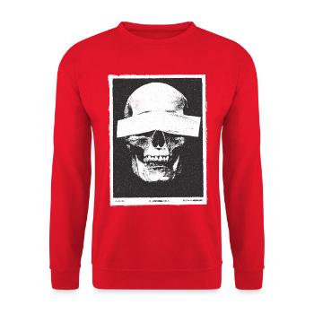 Skull grunge - Unisex Pullover - Rot - Vorne - Alina (178cm) & Michal (187cm)
