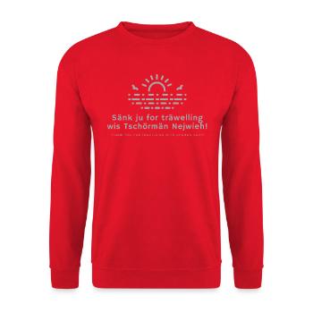Sänk ju - Unisex Pullover - Rot - Vorne - Alina (178cm) & Michal (187cm)