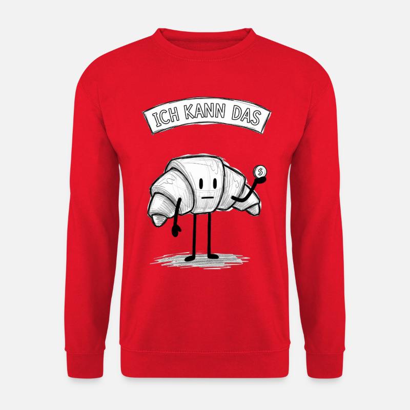 Ich Kann Das Croissant Held - Unisex Pullover - Rot