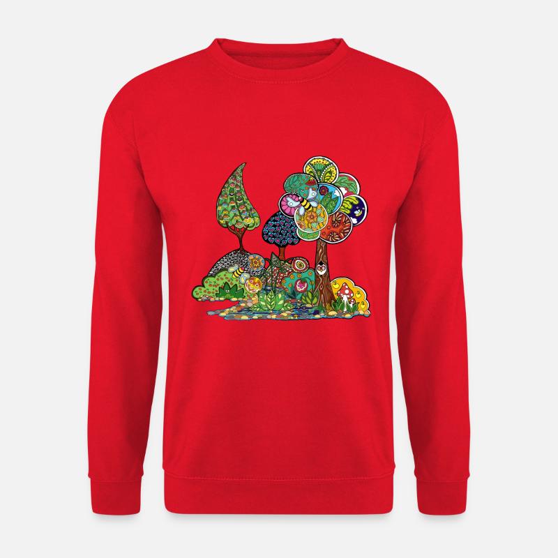 Der Garten von Elise - Unisex Pullover - Rot