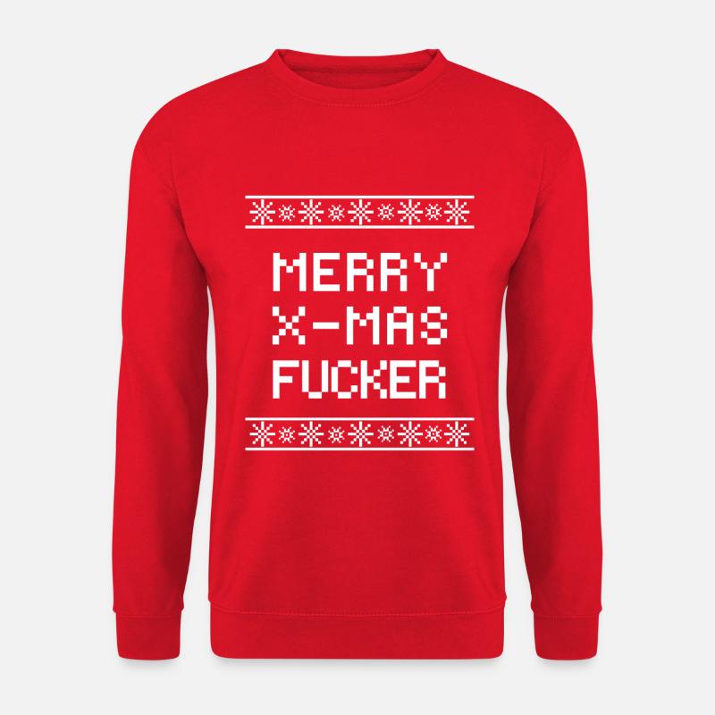Merry Christmas Fucker - Unisex Pullover - Rot