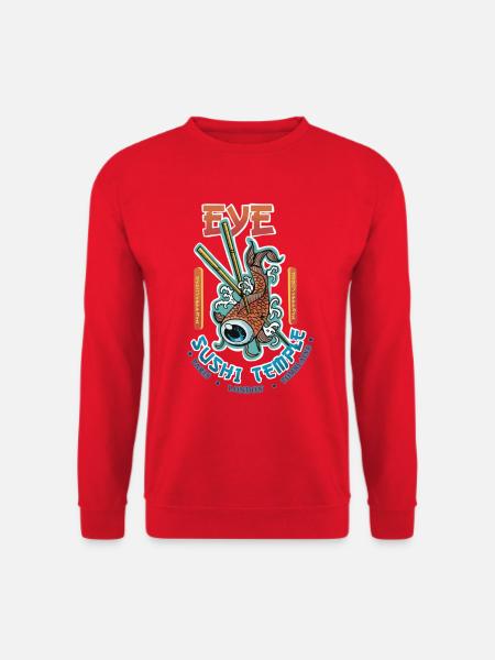 Eye sushi factory - Sweat-shirt Unisexe - rouge