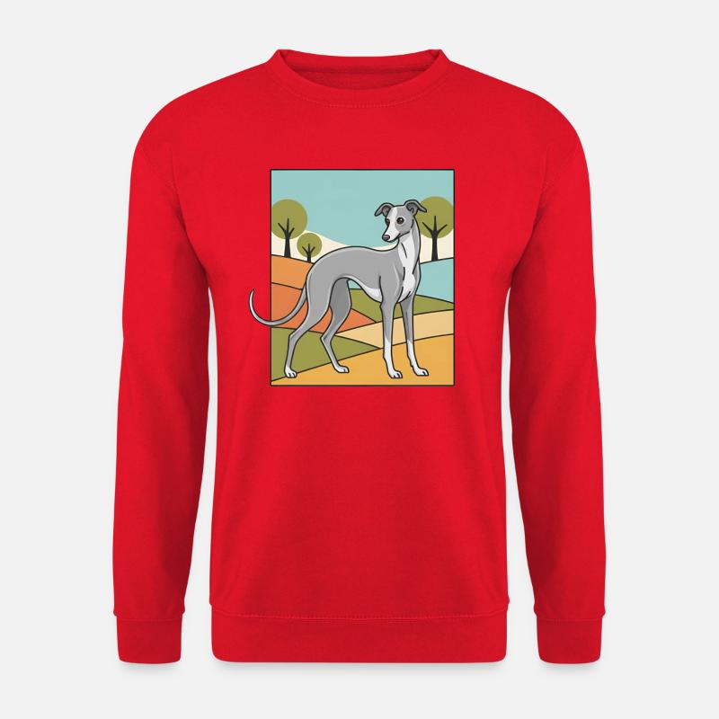 Italienisches Windspiel Windhund - Unisex Pullover - Rot