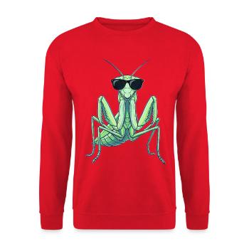 Arts martiaux de kung fu de mante religieuse - Sweat-shirt Unisexe - rouge - Devant - Alina (178cm) & Michal (187cm)