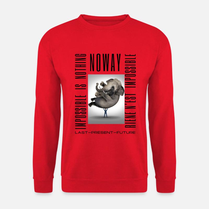 Noway - Nothing is impossible - Unisex Sweatshirt - red