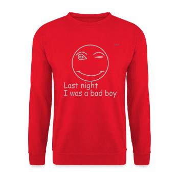 Bad boy#1 - Unisex Sweatshirt - red - Front - Alina (178cm) & Michal (187cm)