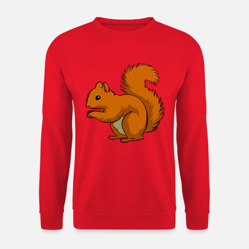 Ecki l'écureuil - Sweat-shirt Unisexe - rouge