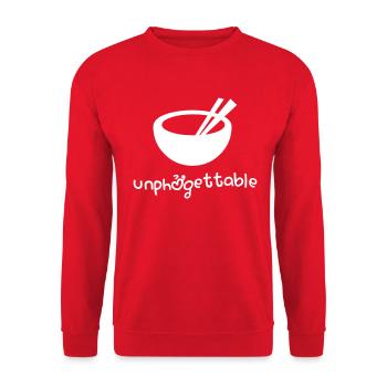 Unphởgettable - Unisex Sweatshirt - red - Front - Alina (178cm) & Michal (187cm)