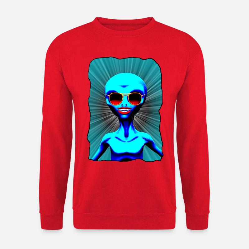 alien girl - Unisex Pullover - Rot