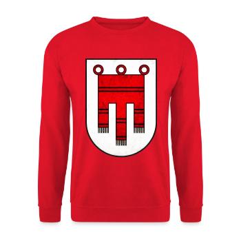 Vorarlberg - Österreich - Unisex Pullover - Rot - Vorne - Alina (178cm) & Michal (187cm)