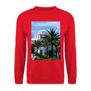 EC Holidays I Travel I Gran Canaria I Spain - Unisex Sweatshirt - red - Front - Alina (178cm) & Michal (187cm)