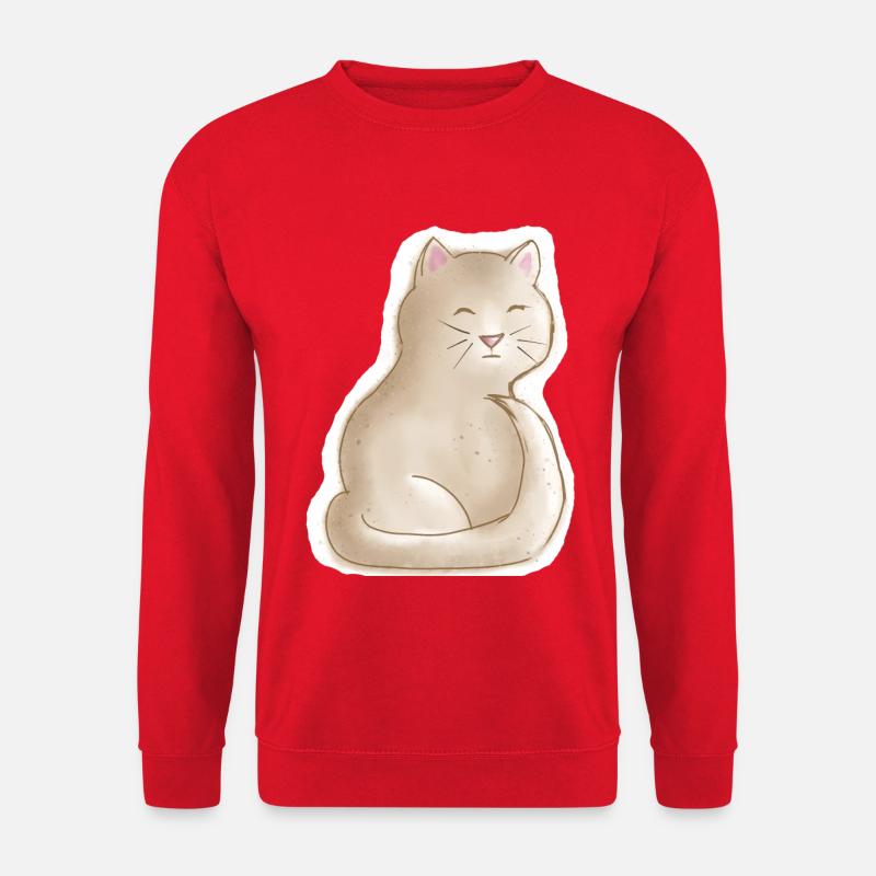 tired kitten - Unisex Sweatshirt - red