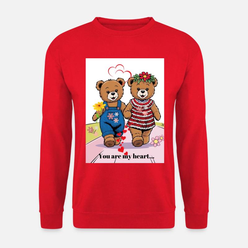 EG Urlaub I Bär I Valentinstag I Liebe I Paare - Unisex Pullover - Rot