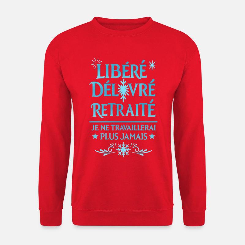 Veröffentlicht, geliefert, ausgemustert - Unisex Pullover - Rot