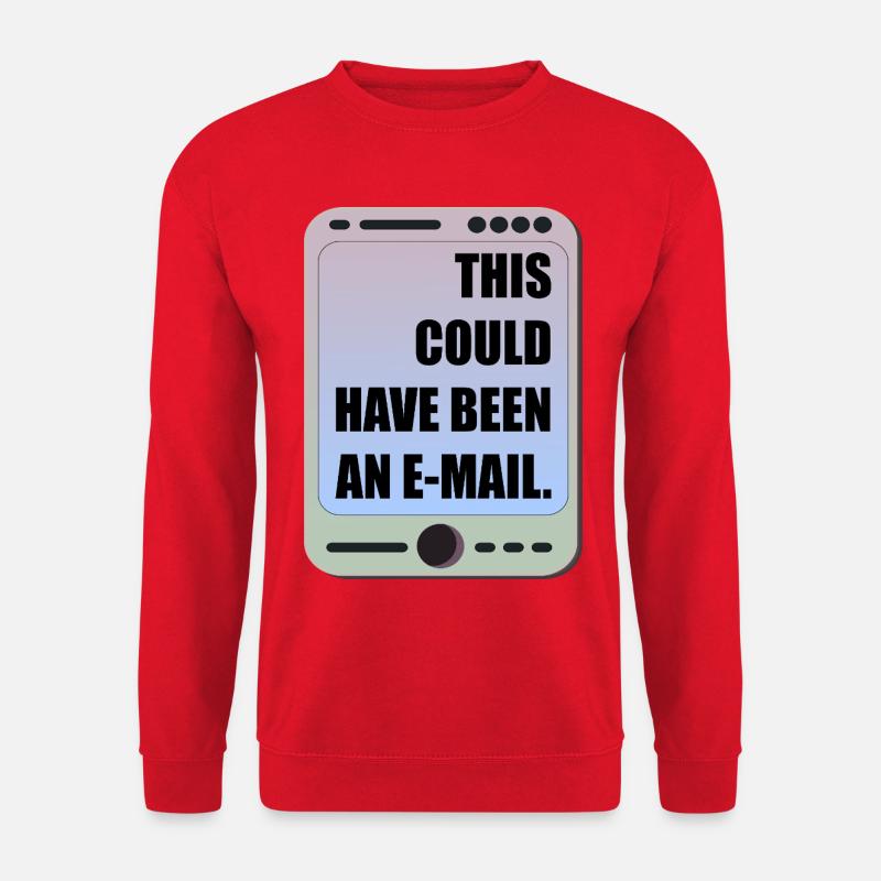 LUSTIGE BÜRO-MEETING-E-MAIL - Unisex Pullover - Rot