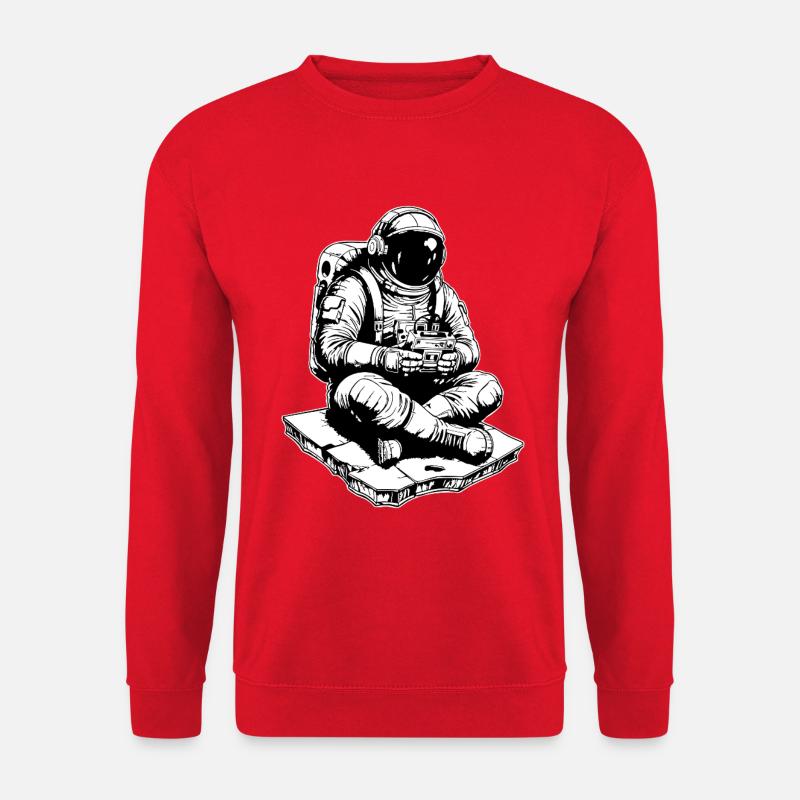 Astronaut Gaming Space Console - Unisex Sweatshirt - red