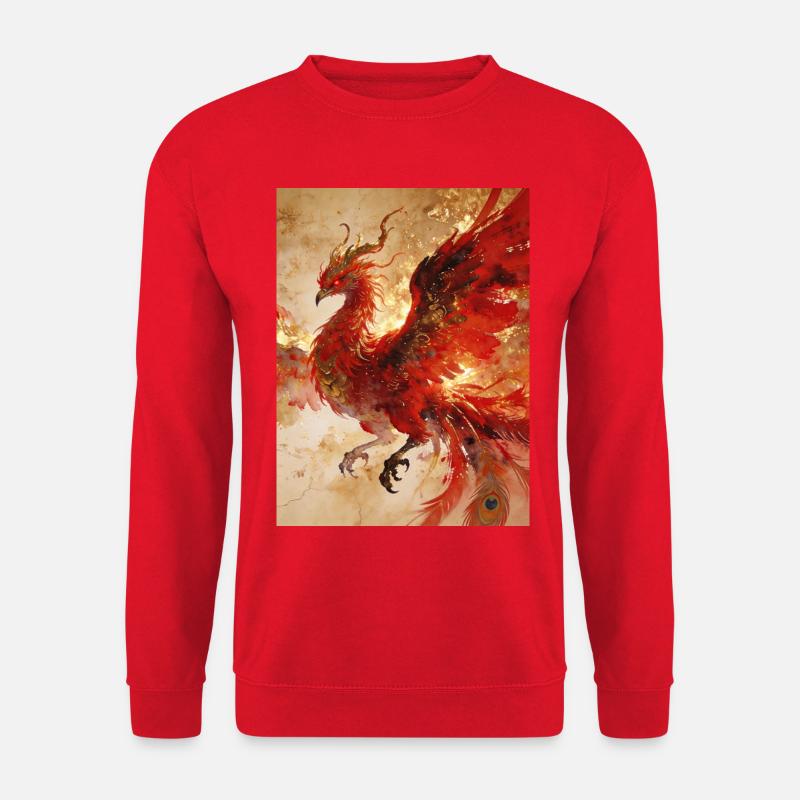 Der Sonnenherr: Phönix (Fenghuang) – Harmon - Unisex Pullover - Rot