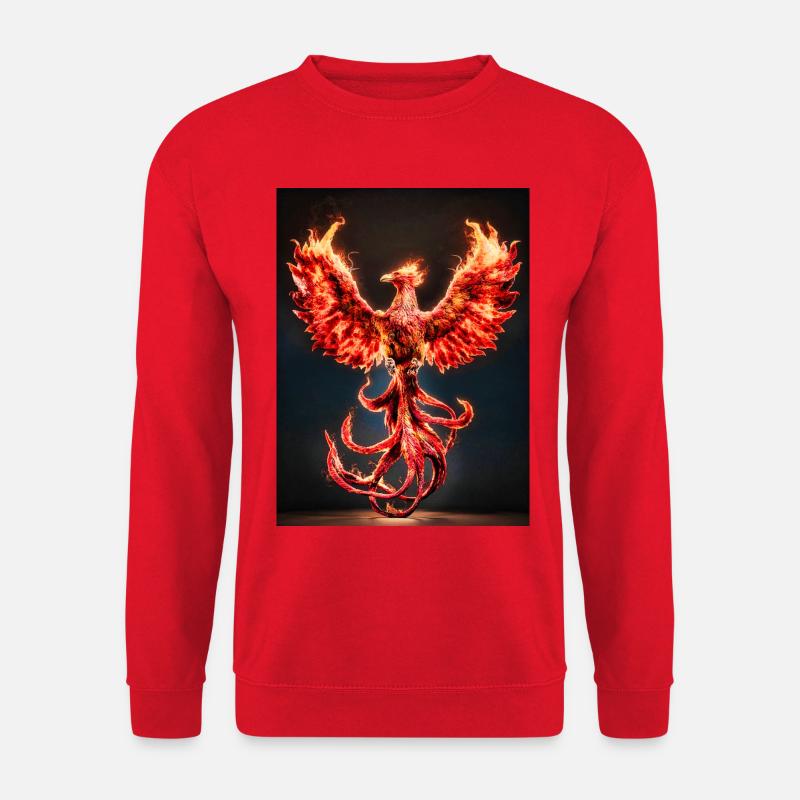 Phoenix Firecrest Burst - Unisex Sweatshirt - red
