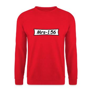 Panzerknacker number Oma 156 - Unisex Sweatshirt - red - Front - Alina (178cm) & Michal (187cm)