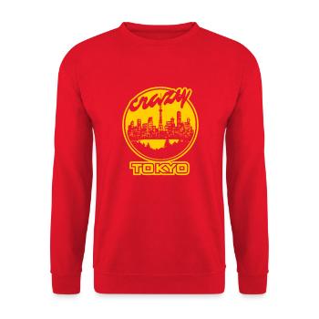 Verrücktes Tokyo - Unisex Pullover - Rot - Vorne - Alina (178cm) & Michal (187cm)