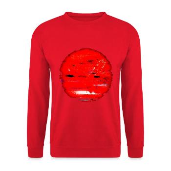 "Sunset" by Acryl Gallery & Design - Unisex Sweatshirt - red - Front - Alina (178cm) & Michal (187cm)