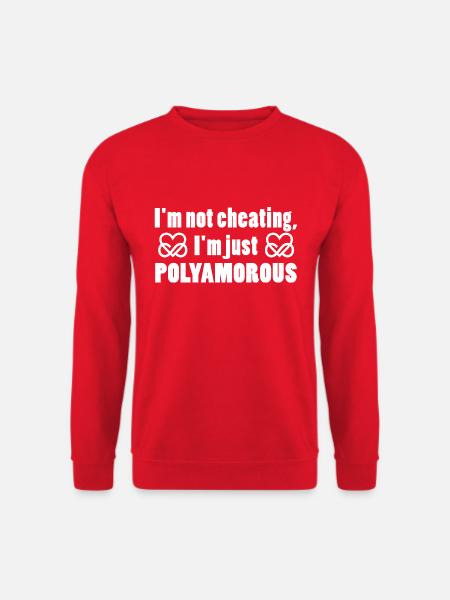 Polyamorie Infinity Heart - I'm just polyamorous - Unisex Pullover - Rot
