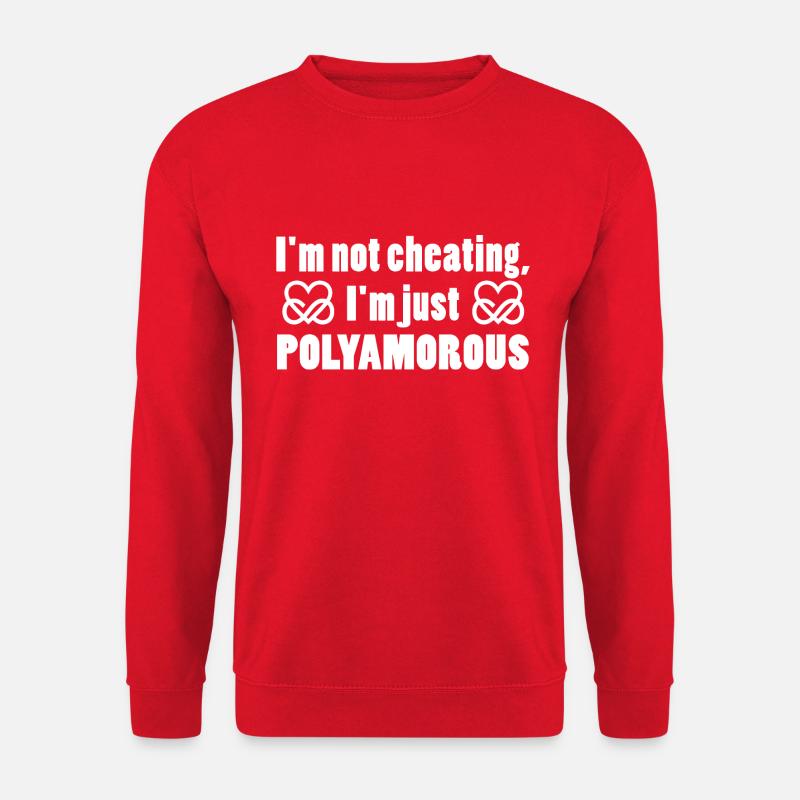 Polyamorie Infinity Heart - I'm just polyamorous - Unisex Pullover - Rot