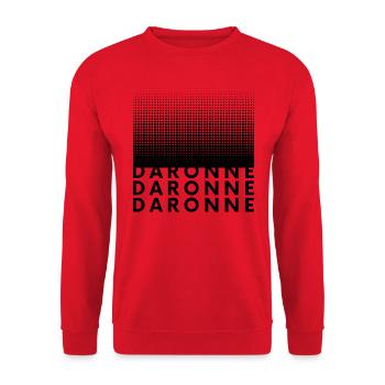 DARONNE - Sweat-shirt Unisexe - rouge - Devant - Alina (178cm) & Michal (187cm)