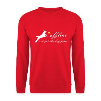 Chien hors ligne Chien de course - Sweat-shirt Unisexe - rouge - Devant - Alina (178cm) & Michal (187cm)