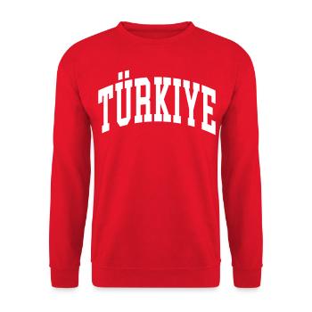 Turquie - Sweat-shirt Unisexe - rouge - Devant - Alina (178cm) & Michal (187cm)
