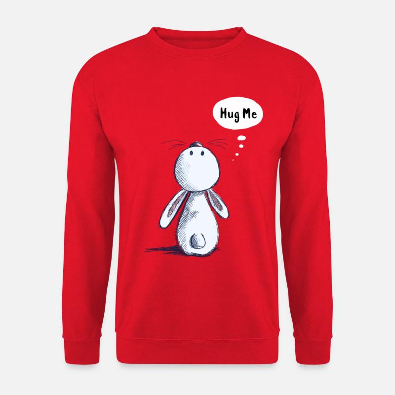 Hug Me Kaninchen - Unisex Pullover - Rot