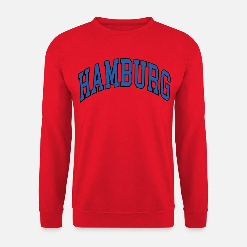 Hamburg - Unisex Pullover - Rot