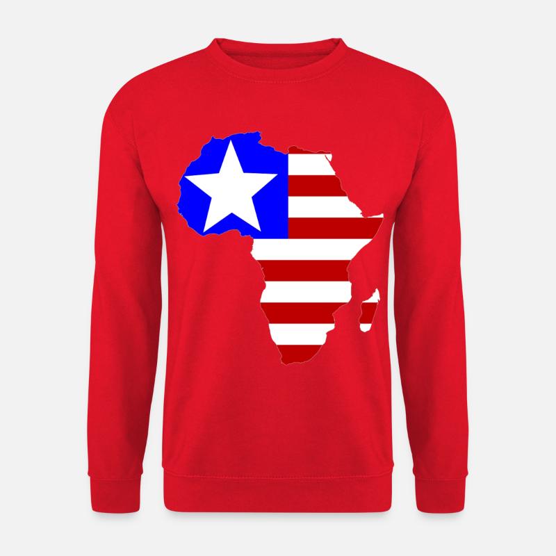 Liberia_Flagge_Afrika - Unisex Pullover - Rot