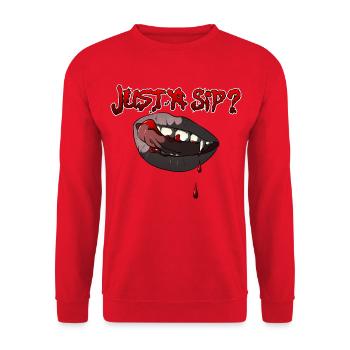 Vampirisms - Unisex Sweatshirt - red - Front - Alina (178cm) & Michal (187cm)