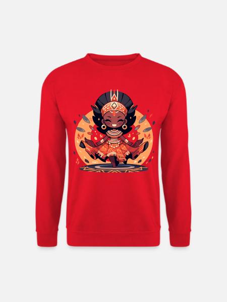 Afro Ballerina - Unisex Sweatshirt - red