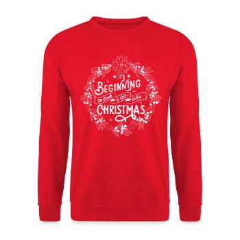 Christmas is near - Unisex Sweatshirt - red - Front - Alina (178cm) & Michal (187cm)